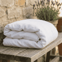 White Linen Duvet Cover