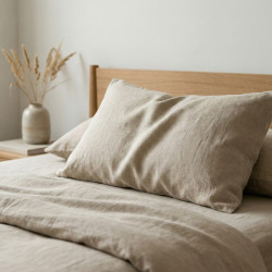 Oatmeal Linen Housewife Pillowcase