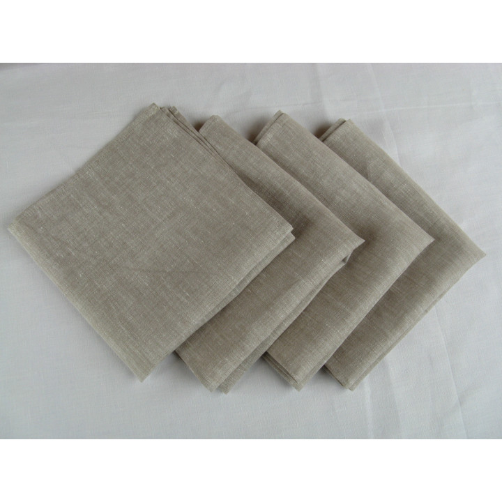 Oatmeal Linen Napkins Set of 6